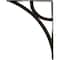 Ekena Millwork Galveston Wrought Iron Bracket, (Triple center brace), Antiqued Brass 2"W x 12"D x 15"H BKTM02X12X15TGLABS - alternate 5